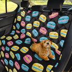 Happy Macarons Pattern Print Pet Car Back Seat Cover