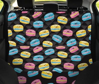 Happy Macarons Pattern Print Pet Car Back Seat Cover