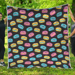 Happy Macarons Pattern Print Quilt
