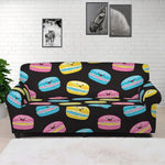 Happy Macarons Pattern Print Sofa Cover
