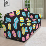 Happy Macarons Pattern Print Sofa Cover