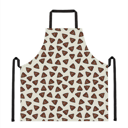 Happy Poop Pattern Print Apron
