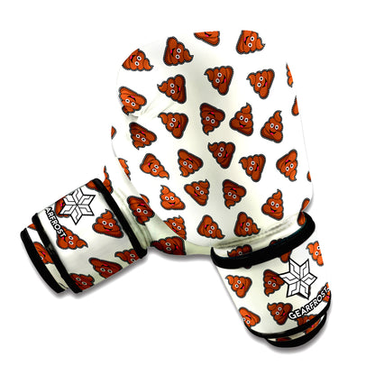 Happy Poop Pattern Print Boxing Gloves