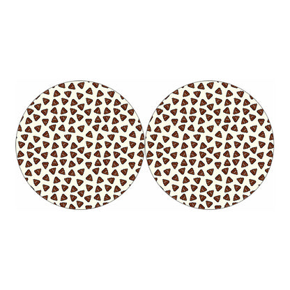 Happy Poop Pattern Print Car Coasters