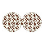 Happy Poop Pattern Print Car Coasters