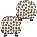 Happy Poop Pattern Print Car Headrest Covers