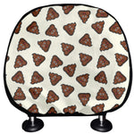 Happy Poop Pattern Print Car Headrest Covers