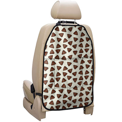 Happy Poop Pattern Print Car Seat Organizers