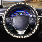 Happy Poop Pattern Print Car Steering Wheel Cover