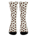 Happy Poop Pattern Print Crew Socks