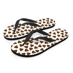 Happy Poop Pattern Print Flip Flops
