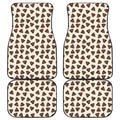 Happy Poop Pattern Print Front and Back Car Floor Mats