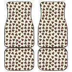 Happy Poop Pattern Print Front and Back Car Floor Mats