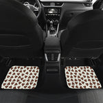 Happy Poop Pattern Print Front and Back Car Floor Mats