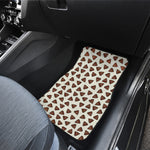 Happy Poop Pattern Print Front and Back Car Floor Mats