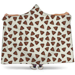 Happy Poop Pattern Print Hooded Blanket