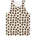 Happy Poop Pattern Print Men's Tank Top