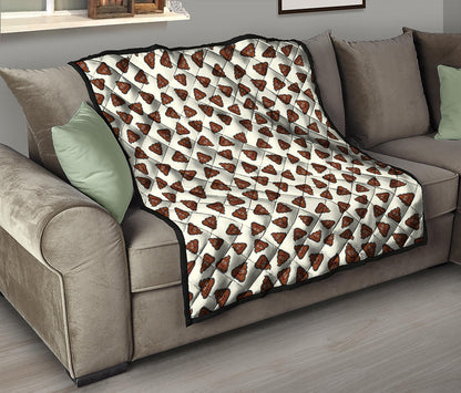 Happy Poop Pattern Print Quilt
