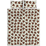 Happy Poop Pattern Print Quilt Bed Set