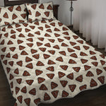 Happy Poop Pattern Print Quilt Bed Set