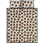 Happy Poop Pattern Print Quilt Bed Set