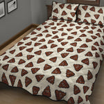 Happy Poop Pattern Print Quilt Bed Set