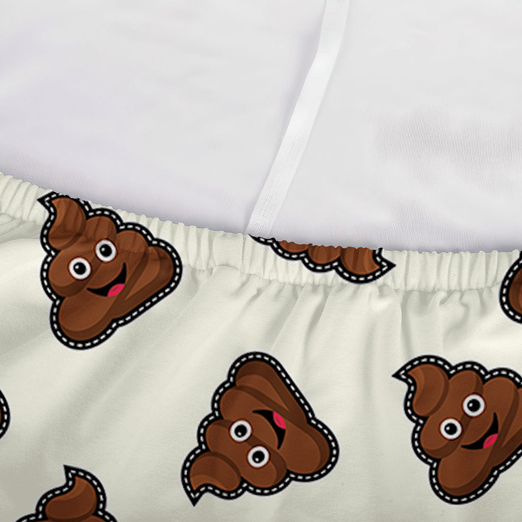 Happy Poop Pattern Print Sofa Cover