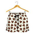 Happy Poop Pattern Print Women's Shorts