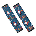 Happy Santa Claus Pattern Print Car Seat Belt Covers