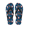 Happy Santa Claus Pattern Print Flip Flops