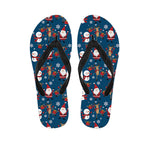 Happy Santa Claus Pattern Print Flip Flops