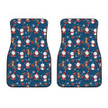 Happy Santa Claus Pattern Print Front Car Floor Mats
