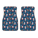 Happy Santa Claus Pattern Print Front Car Floor Mats