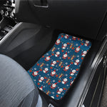 Happy Santa Claus Pattern Print Front Car Floor Mats