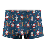 Happy Santa Claus Pattern Print Men's Boxer Briefs