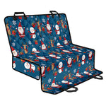 Happy Santa Claus Pattern Print Pet Car Back Seat Cover