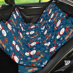 Happy Santa Claus Pattern Print Pet Car Back Seat Cover