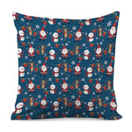 Happy Santa Claus Pattern Print Pillow Cover