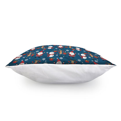 Happy Santa Claus Pattern Print Pillow Cover