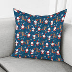 Happy Santa Claus Pattern Print Pillow Cover