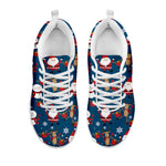 Happy Santa Claus Pattern Print White Sneakers