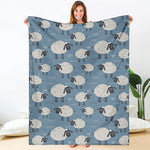 Happy Sheep Pattern Print Blanket