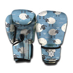 Happy Sheep Pattern Print Boxing Gloves