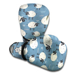 Happy Sheep Pattern Print Boxing Gloves