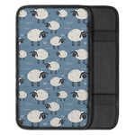 Happy Sheep Pattern Print Car Center Console Cover
