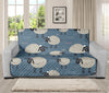 Happy Sheep Pattern Print Futon Protector