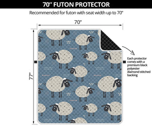 Happy Sheep Pattern Print Futon Protector