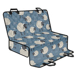 Happy Sheep Pattern Print Pet Car Back Seat Cover