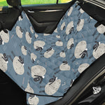 Happy Sheep Pattern Print Pet Car Back Seat Cover