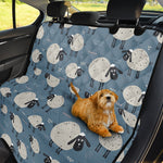 Happy Sheep Pattern Print Pet Car Back Seat Cover